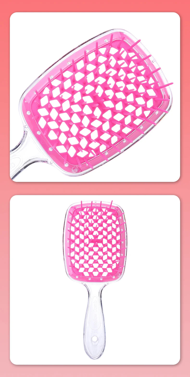 Hairdressing Hair Smoothing Honeycomb Curved Cutout Hair Brush Used For Styling Combing And Massaging The Scalp Hair Comb