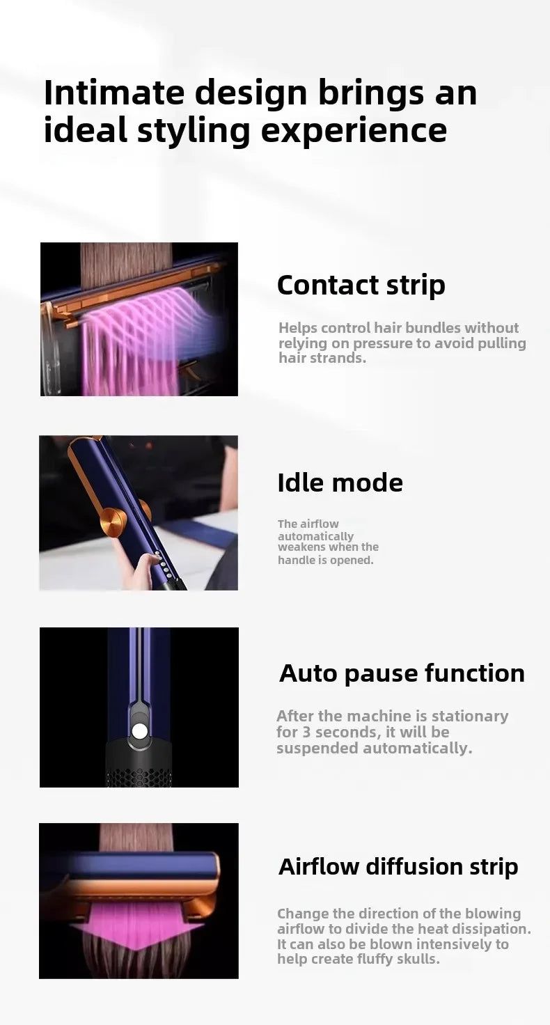 Hair Dryer Straightener Splint Straightener Hair Dryer Straightener Comb Curling Iron Escova Cabelo Escova Secadora Rotativa
