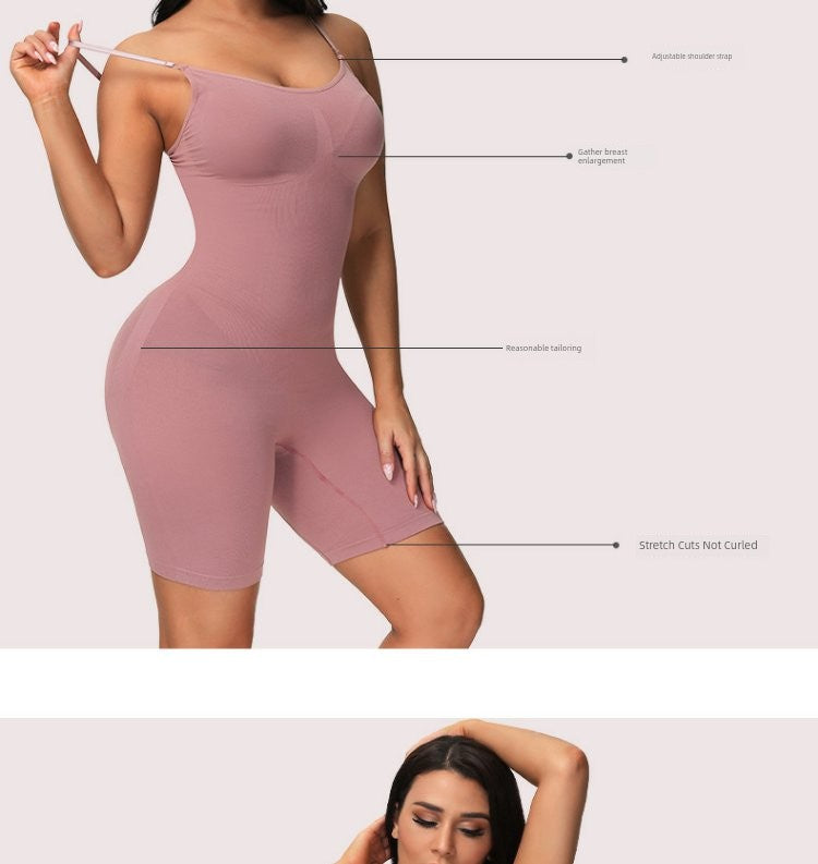 Cross-Border Seamless One-Piece Corset Women's Belly Contracting and Hip Lifting Shaping Intimates Stretch Bodybuilding Corset