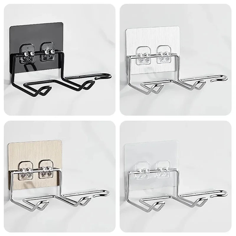 Holder Wall Mounted Hair Straightener Dryer Holders Organizer Storage Rack Shelf Bathroom Accessories