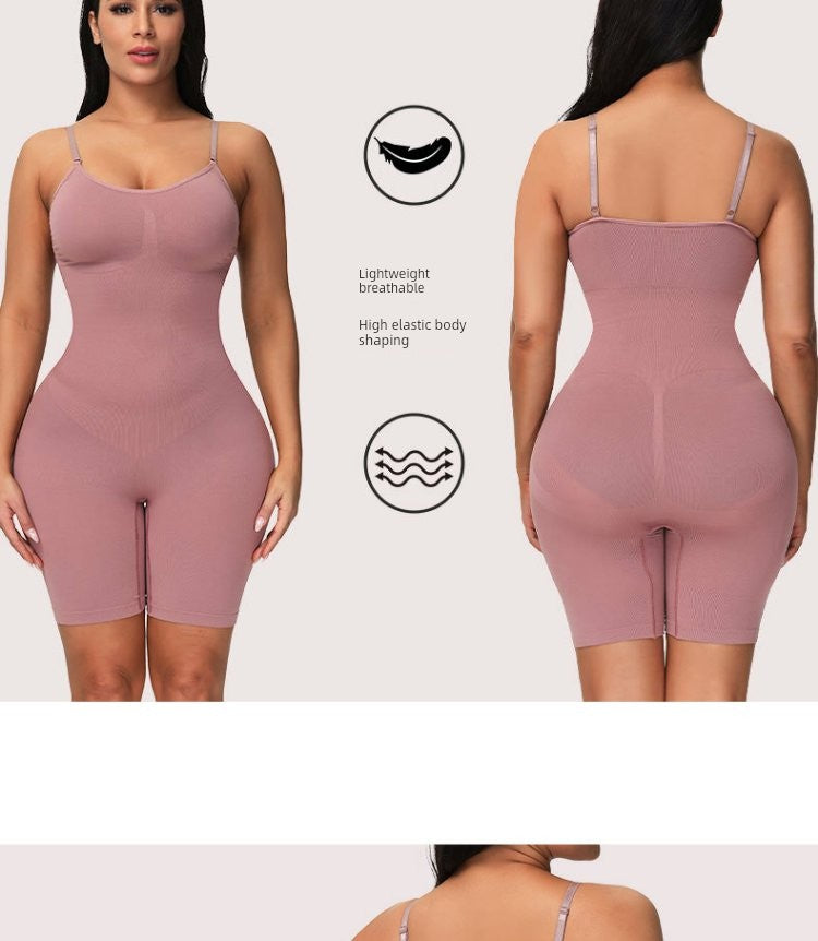 Cross-Border Seamless One-Piece Corset Women's Belly Contracting and Hip Lifting Shaping Intimates Stretch Bodybuilding Corset