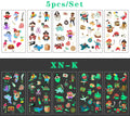 Luminous Tattoo 5 10pcs/Set Temporary Tattoos Mermaid Licorne Children Stickers for Kids Pokemon Tattoo Tattoo for Kids Unicorn