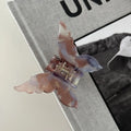1PC 2024 New Butterfly Hair Claw Sweet French Acetate Fiber Hair Clamps Colorful Hair Decorate Long Hair Accessories Hair Clip