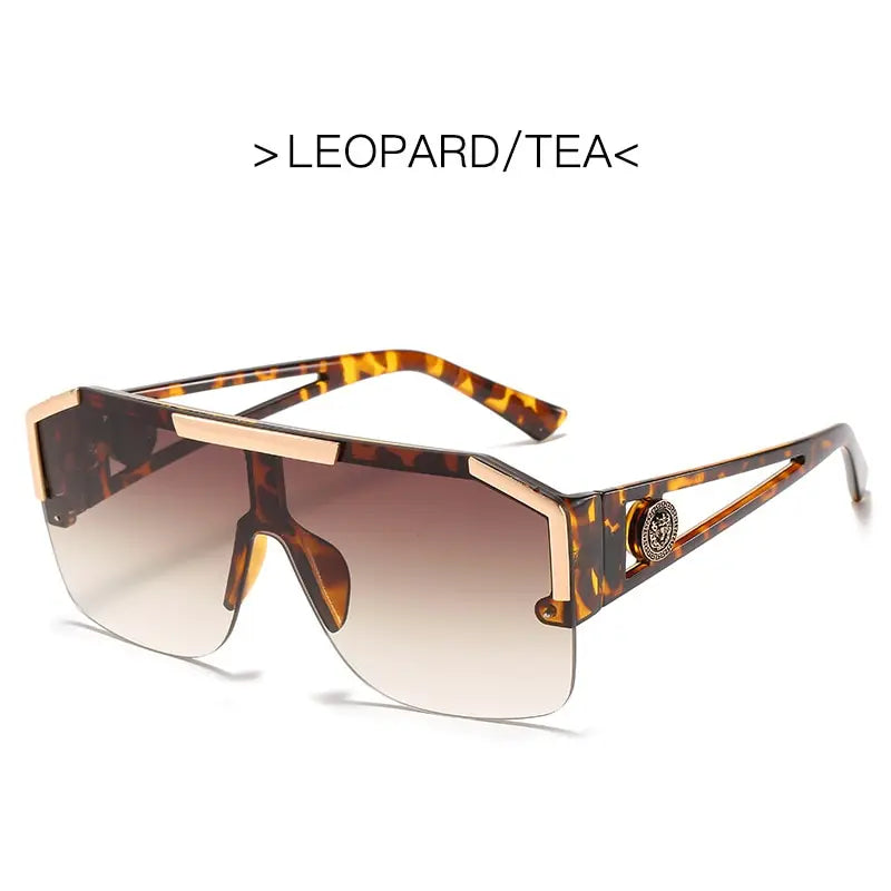 New Luxury Oversized Men Sunglasses Brand Designer Sun Glasses For Women Fashion Gradient Square Shades