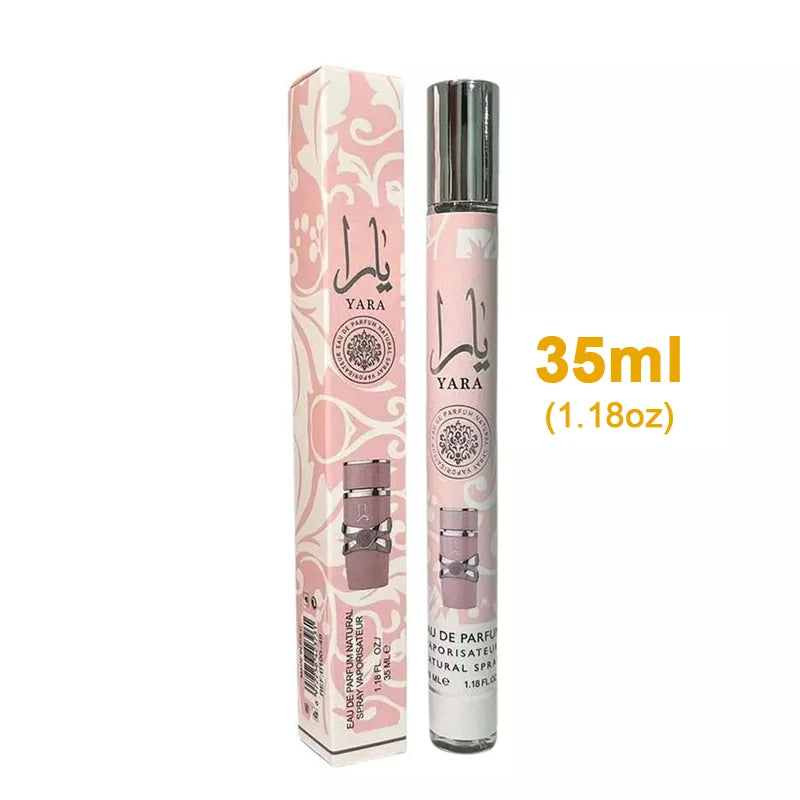 2PCS 35ml Yara Perfumes Luxury Brand Lasting Fragrance Men's & Women Spray Floral Scent Eau De Parfum Cologne Portable Perfume
