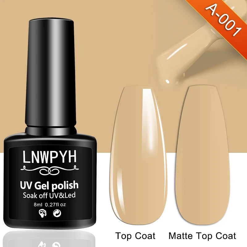 Nail Gel Polish 36 Color Gel Nail Polish Semi Permanent Gel Vernis Base Top Coat Nail Art Manicure Soak Off LED UV Gel Varnishes
