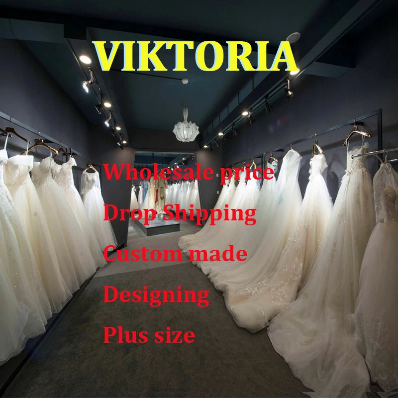 VIKTORIA Classic 2023 Wedding Dresses Cap Sleeves Sweetheart For Bride A-LINE Appliques Women Vestidos De Novia Drop Shipping