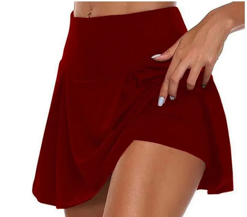 Sports Short Skirt, Yoga Shorts, Culottes, Tennis Skirt, Clothing, Fitness Clothes, Running Outdoor High-waist Yoga Clothes