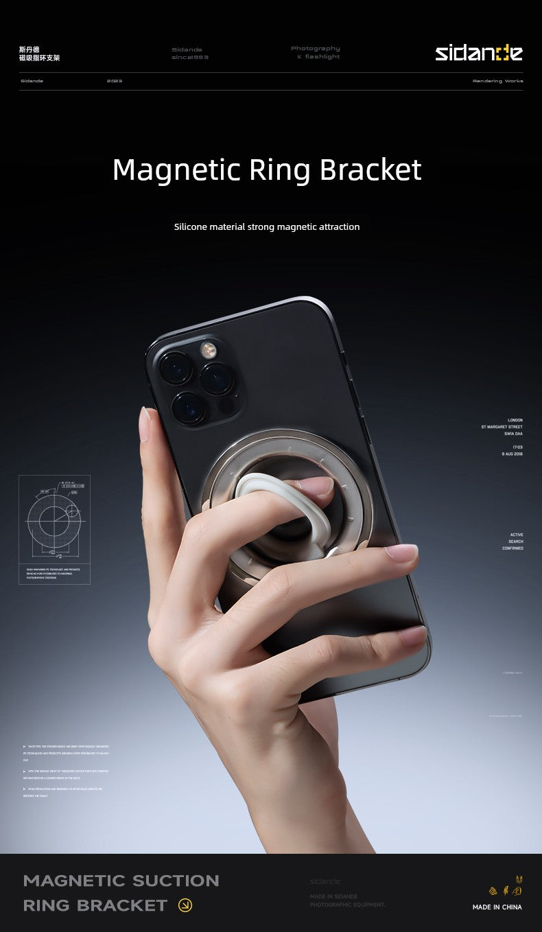 Mobile Phone Portable Creative Rotate Desktop Magnetic Ring