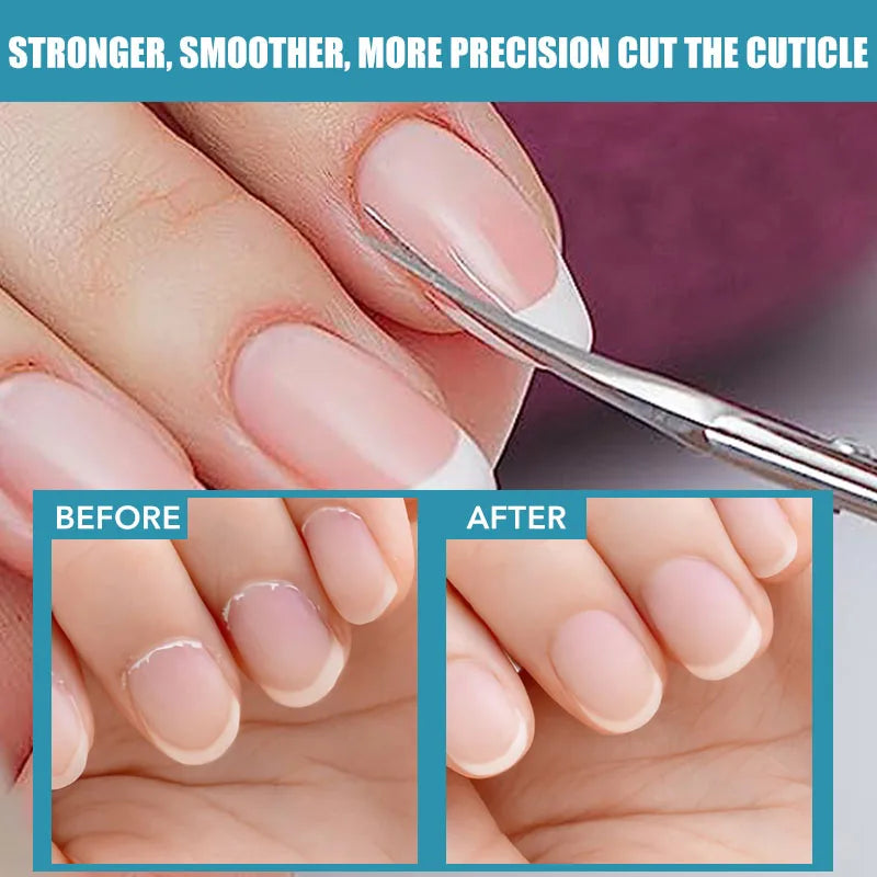 Stainless Steel Cuticle Scissors Dead Skin Remover For Nails Art Clippers Russian Nail Scissors Manicure Curved Tip Scissor