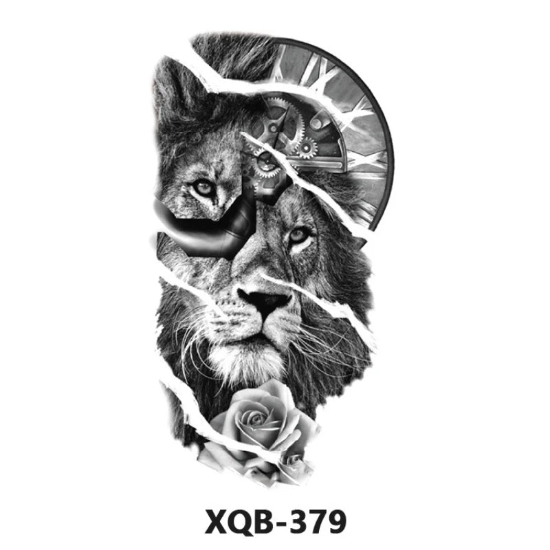 Waterproof Tattoo Stickers Body Small Arm Tattoo Stickers Animal Totem Men And Women Universal Tattoo Stickers Gift Decoration