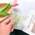 1PC 2024 New Butterfly Hair Claw Sweet French Acetate Fiber Hair Clamps Colorful Hair Decorate Long Hair Accessories Hair Clip