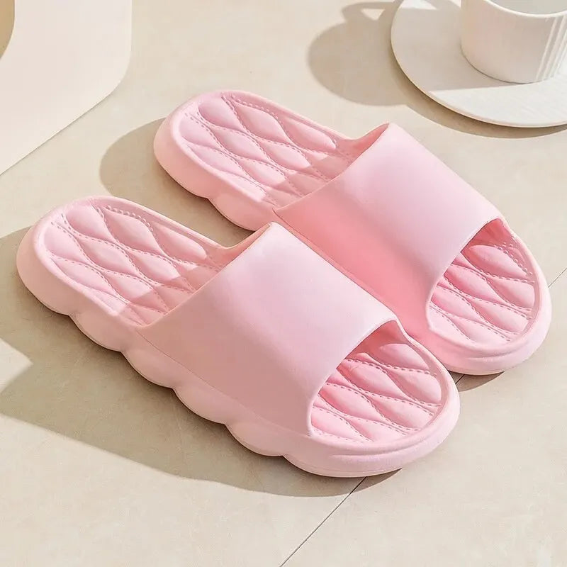 Women Summer Slippers Men Home Shoes Household Indoor Bathroom Bathing Couple EVA Slippers Sandals Slippers Anti-slip Anti-odor