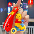 New Anime Disney Keychain Cartoon Mickey Mouse Minnie Lilo & Stitch Cute Doll Keyring Ornament Key Chain Pendant Kids Toys Gifts