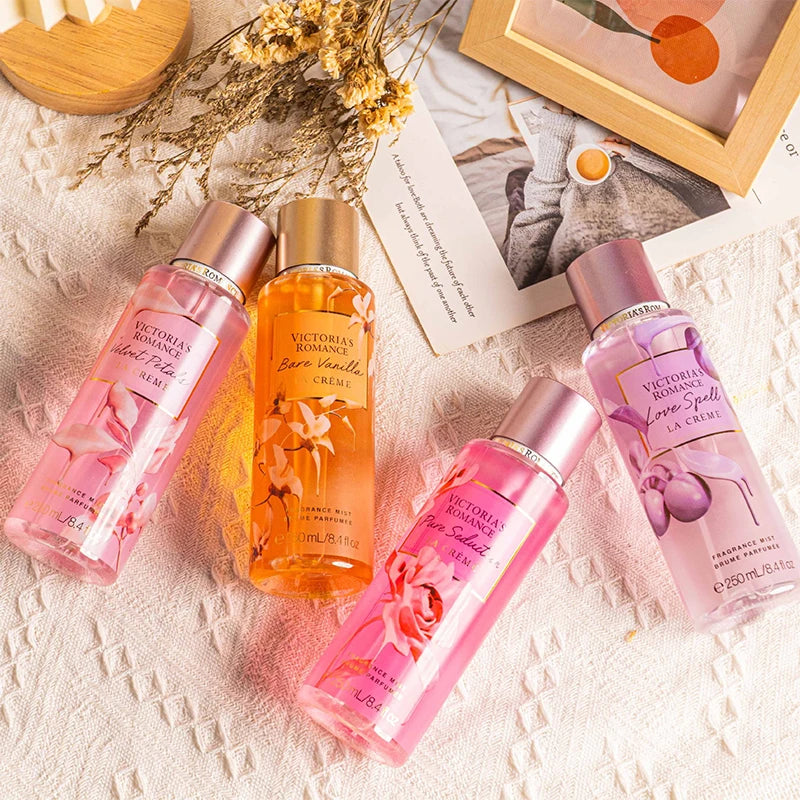 250ml Brand Perfume Body Spray Deodorant Long-lasting Fruity Fragrance Coconut Passion Vanilla Lace Aqua Kiss V Secret Perfume
