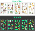 Luminous Tattoo 5 10pcs/Set Temporary Tattoos Mermaid Licorne Children Stickers for Kids Pokemon Tattoo Tattoo for Kids Unicorn