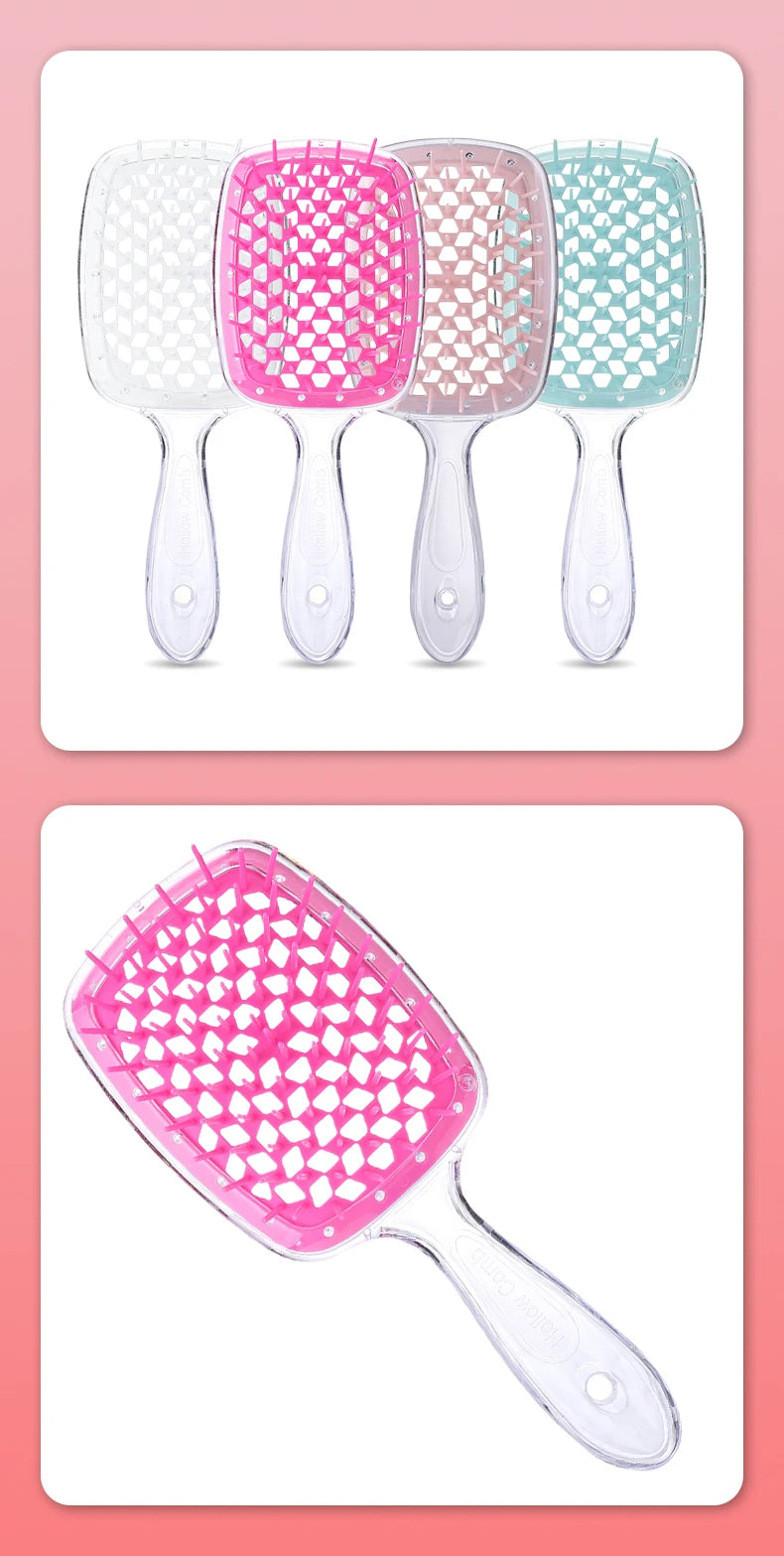 Hairdressing Hair Smoothing Honeycomb Curved Cutout Hair Brush Used For Styling Combing And Massaging The Scalp Hair Comb