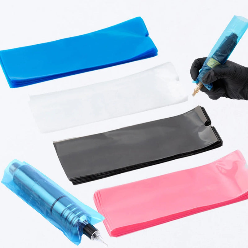 50/100pcs Tattoo Cartridge Filter Pen Clip Sleeves Bags Supply Disposable Tattoo Machine Cord Covers Bags Tattoo Accessories