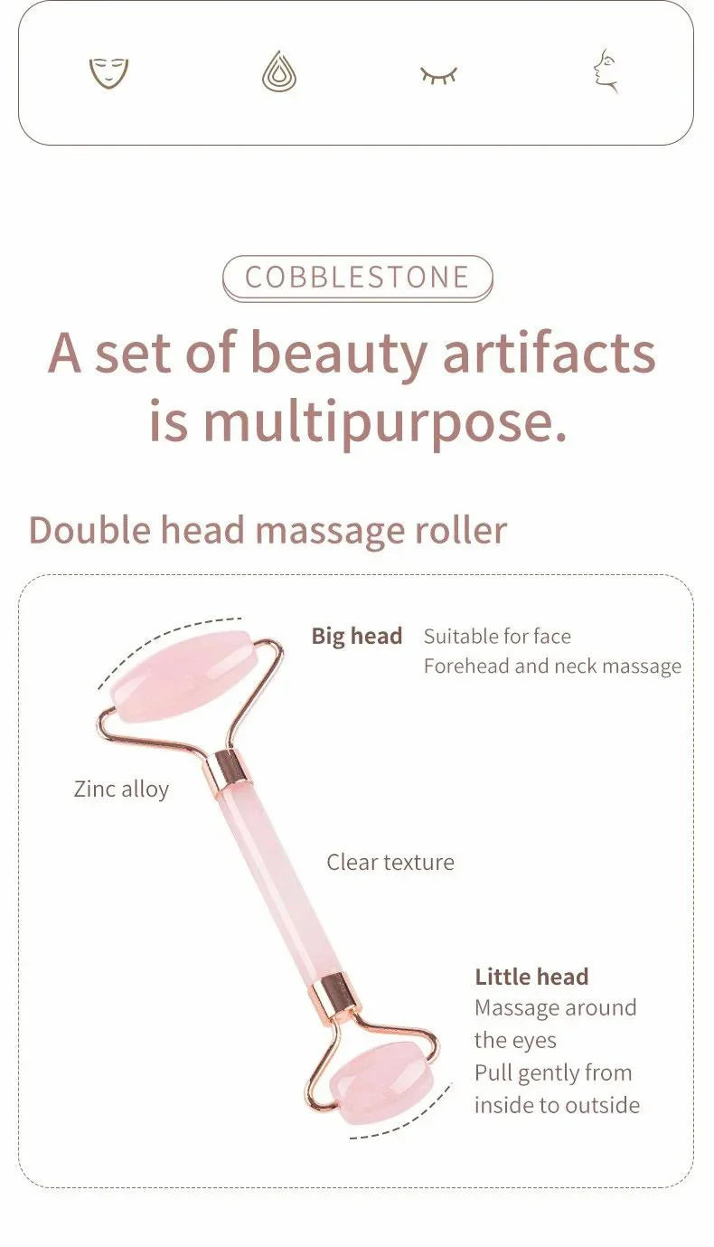 Roller & Gua Sha, Face Roller, Facial Roller Skin Care Tools Massager Resin Facial Massage For Face, Eyes, Neck, Body