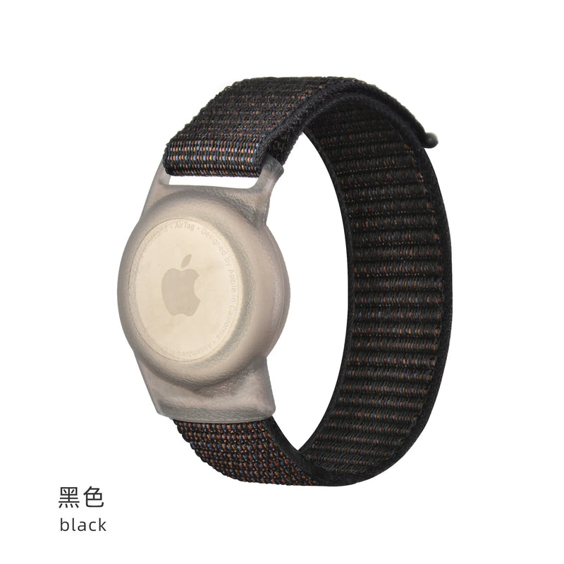 For AirTags Bracelet Anti-lost Nylon Protective Sleeve Design Apple Airtag Tracking Locator Wristband