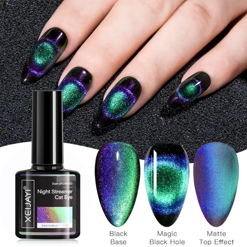 5/7/8ml Super-Bright Metallic Painting Liner Gel Polish Silver/Gold/Rose Mirror Gel Nail Polish Semi Permanent UV Nail Art Verni