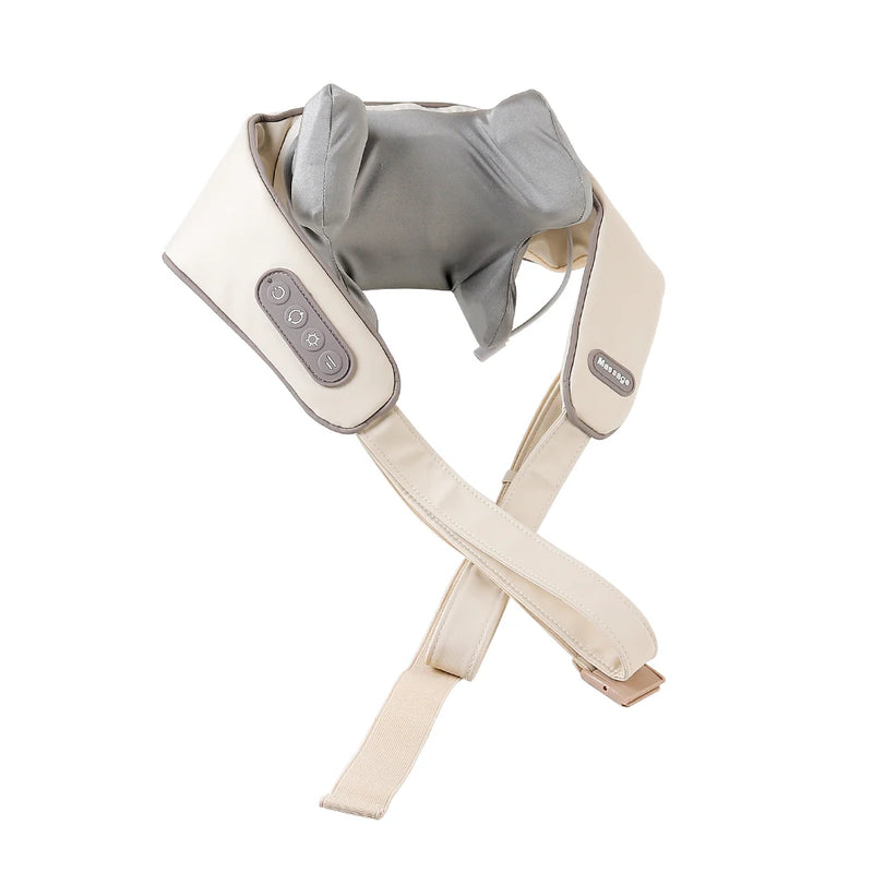 Foreverlily Wireless Neck And Back Massager Neck And Shoulder Kneading Massage Shawl Neck Cervical Relaxing Trapezius Massager