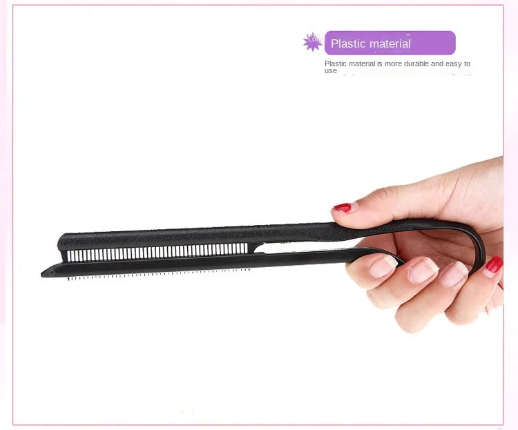 1PC Useful Hair Straighten Salon Comb Hairdressing Smooth Tool Hold Tongs Hair Styling Tools for Women Hair Brush Straightener