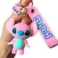 New Anime Disney Keychain Cartoon Mickey Mouse Minnie Lilo & Stitch Cute Doll Keyring Ornament Key Chain Pendant Kids Toys Gifts