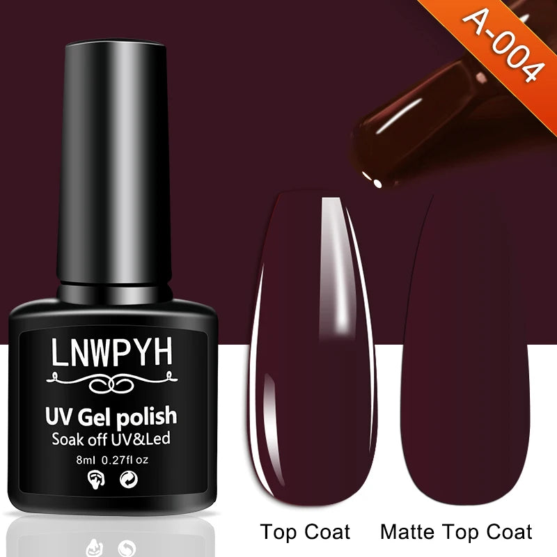 Nail Gel Polish 36 Color Gel Nail Polish Semi Permanent Gel Vernis Base Top Coat Nail Art Manicure Soak Off LED UV Gel Varnishes