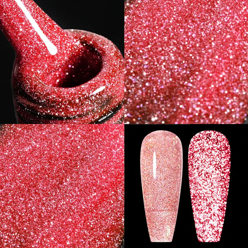 5/7/8ml Super-Bright Metallic Painting Liner Gel Polish Silver/Gold/Rose Mirror Gel Nail Polish Semi Permanent UV Nail Art Verni