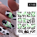 Harunouta 1 Sheet Nail Water Decals Transfer Lavender Spring Flower Leaves Nail Art Stickers Nail Art Manicure DIY