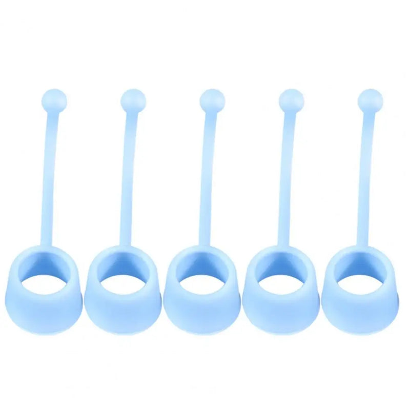 5Pcs 10/20/40/60LB Finger Gripper Silicone Solid Color Finger Strengthener High Elasticity Flexible Anti-break Finger Exerciser
