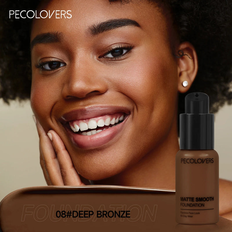 Full Coverage Concealer Foundation - Long-Lasting, Waterproof Natural Matte Finish for Flawless Skin Easy To Create Daily Makeup