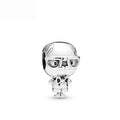 New European 925 Sterling Silver Skating Owl Boy Girl Bella Diy Bead Fit Original Charms Bracelet For Women Jewerlry Accessorie