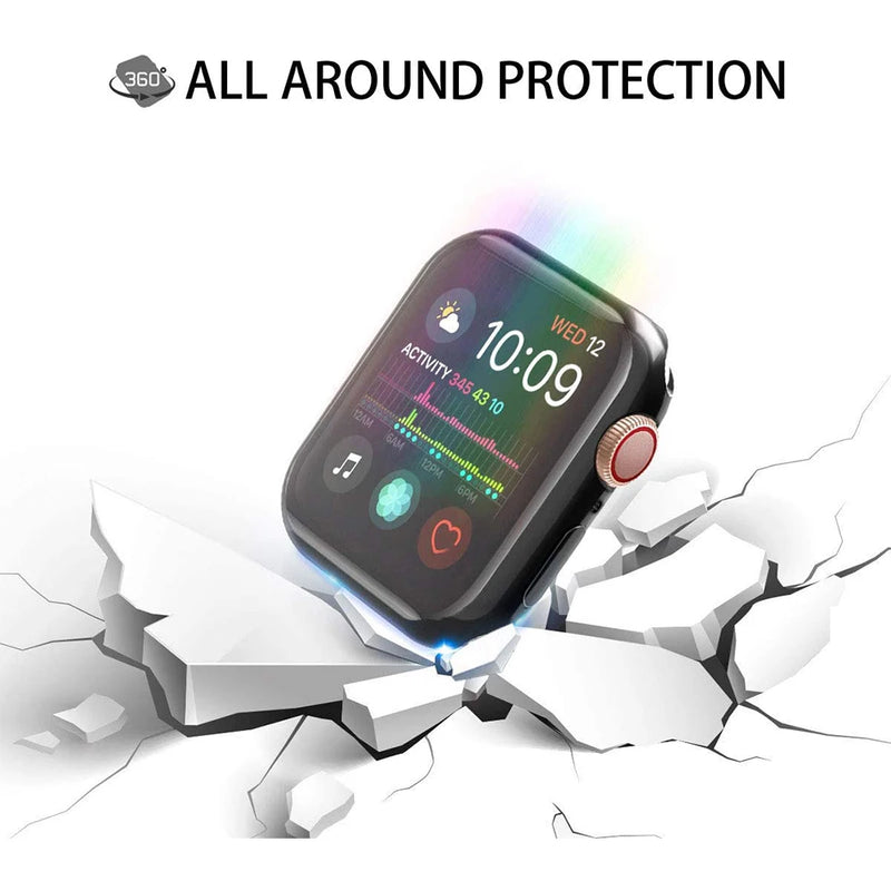 Screen Protector for Apple Watch Case Ultra 2 49mm 41mm 44MM 40MM 42mm TPU Bumper Cover Accessories for iWatch Series 9 8 7 SE 6