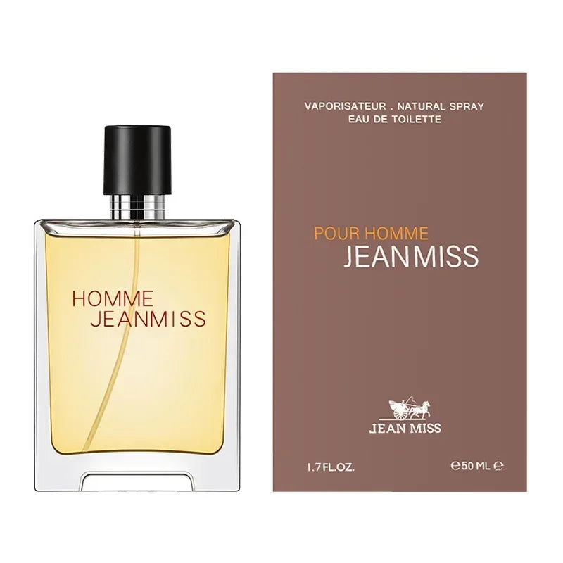 50ml Cologne Perfume Men Fresh Energetic Spicy Fougere Earthy Woody Tones Perfume Long Lasting Parfum Cologne Dating Deodorants
