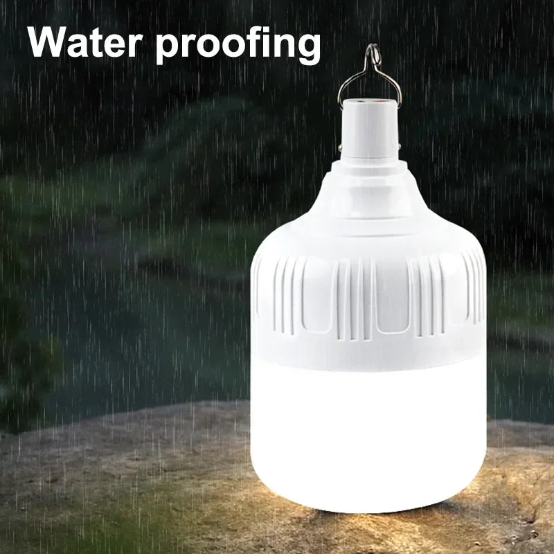 Portable USB Rechargeable LED Camping Lights Outdoor Emergency Bulb High Power Lamp Bulb Battery Lantern BBQ Tents Lighting