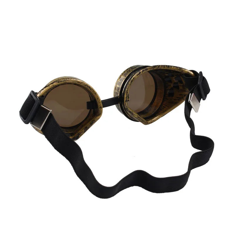 Men Sunglasses Fashion Steampunk Glasses Round Oversized Goggles Welding Punk Glasses Cosplay Brand Designer Colors Lens Shades