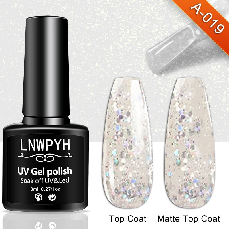 Nail Gel Polish 36 Color Gel Nail Polish Semi Permanent Gel Vernis Base Top Coat Nail Art Manicure Soak Off LED UV Gel Varnishes