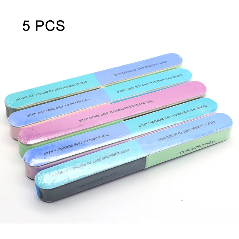 Nails Buffer Grind Buffing Block pink Nail File For Pedicure Manicure Care Nail Art Sponge Buffer Polish Nail accessories Tools