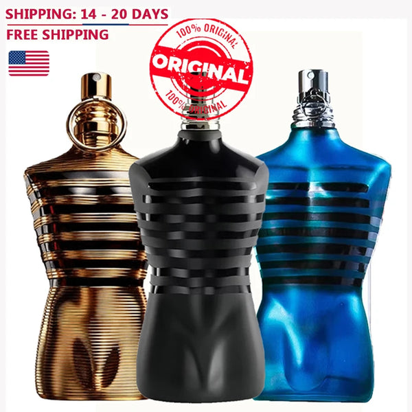 100ML 3.4FL.OZ Leather Notes Men's Eau de Parfum Woody Nutty Warm Spicy Chocolate Scent Male's Fragrance Spray for Man