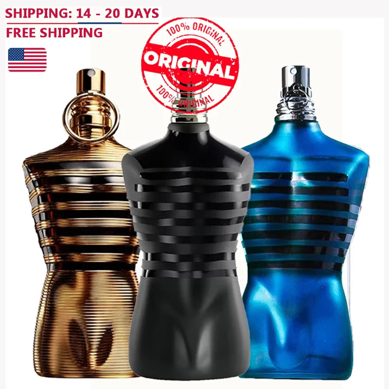 100ML 3.4FL.OZ Leather Notes Men's Eau de Parfum Woody Nutty Warm Spicy Chocolate Scent Male's Fragrance Spray for Man