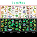 Luminous Tattoo 5 10pcs/Set Temporary Tattoos Mermaid Licorne Children Stickers for Kids Pokemon Tattoo Tattoo for Kids Unicorn