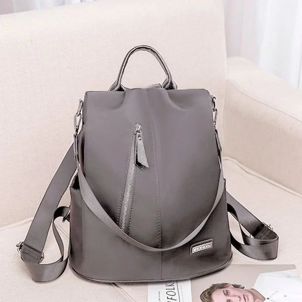 Women Anti-theft Backpack Waterproof Fabric Large Female Shoulder Bag Large Capacity Simple Style Casual Mochila Travel