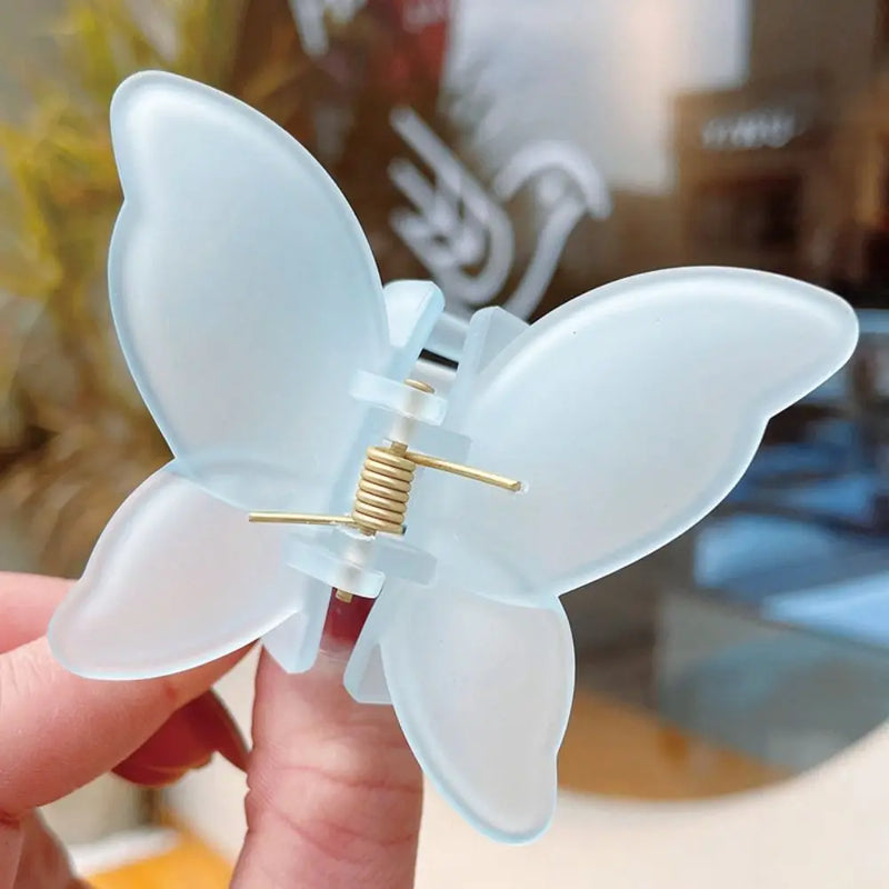 1PC 2024 New Butterfly Hair Claw Sweet French Acetate Fiber Hair Clamps Colorful Hair Decorate Long Hair Accessories Hair Clip