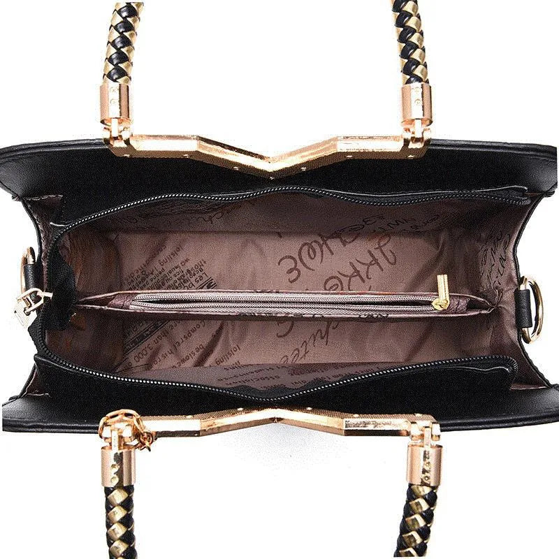 2023 Women Handbags Pearls Tassel Leather Totes Bag Top-handle Embroidery Crossbody Bag Shoulder Bag Lady Simple Style Hand Bags