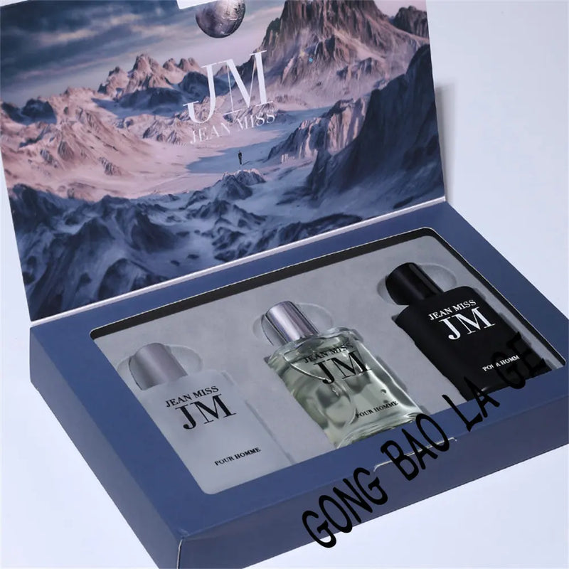 Original 90ml Men's Perfume Gift Box 3pcs Set Fascination Man Colognes Scent Lasting Woody Floral Fragrance Eau De Parfums Homme