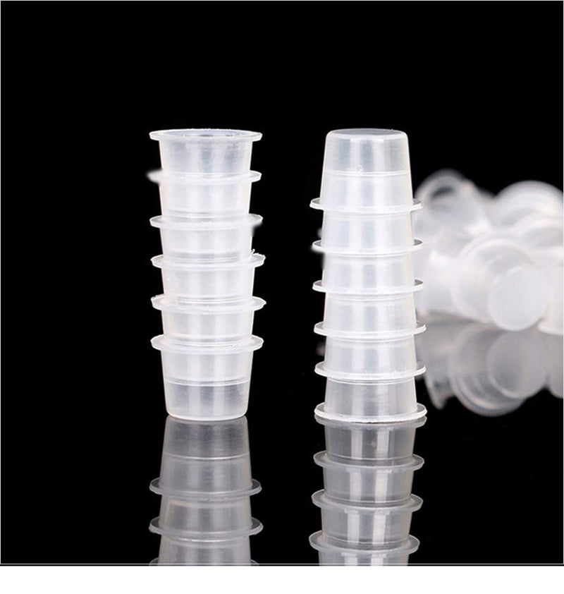 100pcs S/M/L Disposable Tattoo Ink Cups Plastic Pigment Clear Holder Container Caps Tattoo Permanent Makeup Microblading Supply