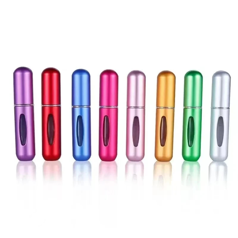 10/8/5ml Perfume Atomizer Portable Liquid Container For Cosmetics Traveling Mini Aluminum Spray Alcochol Empty Refillable Bottle