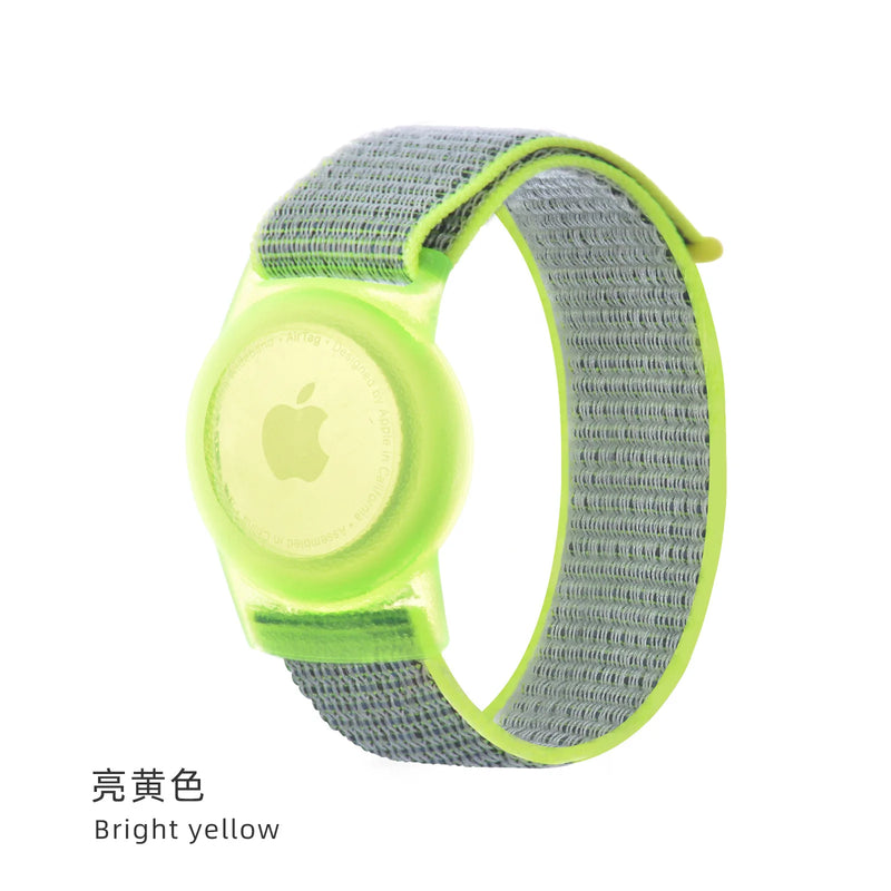 For AirTags Bracelet Anti-lost Nylon Protective Sleeve Design Apple Airtag Tracking Locator Wristband